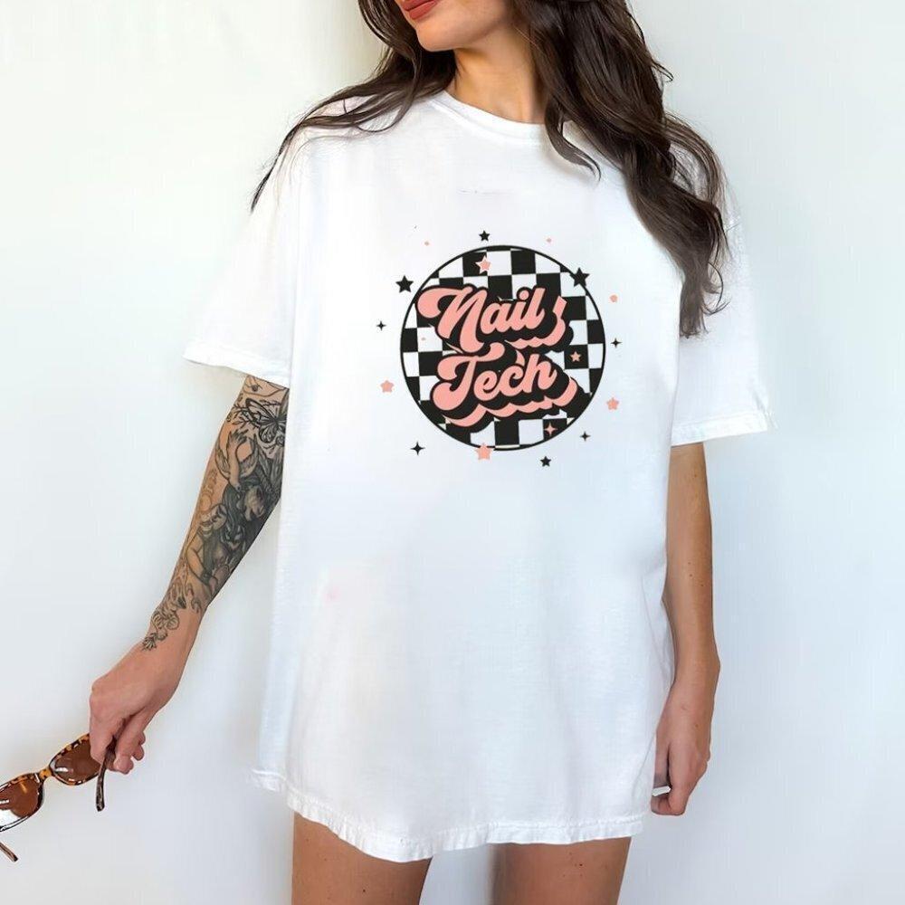 Nail Tech Retro Nail Artist Gift Salon Humor TShirt